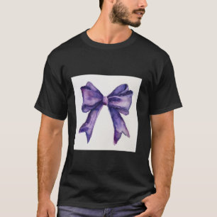 Camiseta Arco feminino em coqueta Aquarela Púrpura estética