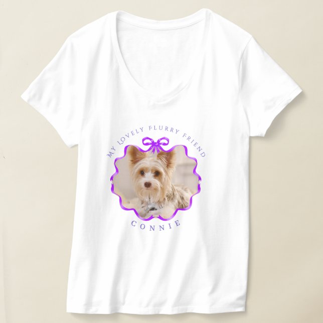 Camiseta Arco Fita Pet Foto Pet Roxo (Postura )
