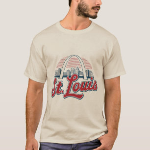 Camiseta Arco Gateway de St. Louis Vintage, Orgulho Icônico