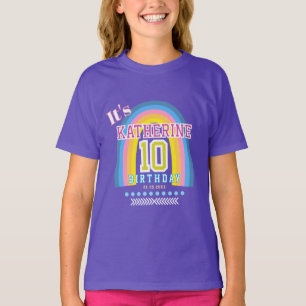 Camiseta Arco-íris 10º Aniversário Azul