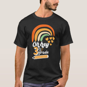 Camiseta Arco-Íris 1rua Dia De Meninas Escolares Oh Terceir