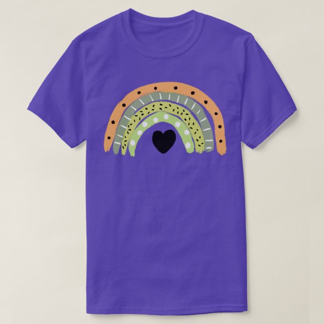 Camiseta arco íris 8 (Frente do Design)