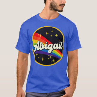 Camiseta Arco-Íris Abigail No Estilo De Vintagem Espacial