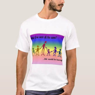 Camiseta Arco-íris aborrecido da Vida