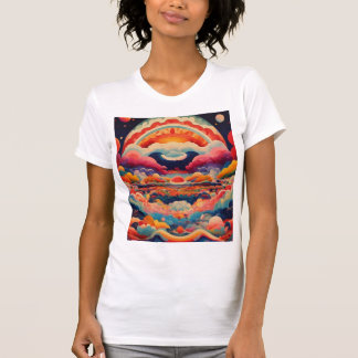 Camiseta Arco-Íris alegreArco-Íris alegreArco-Íris alegre e
