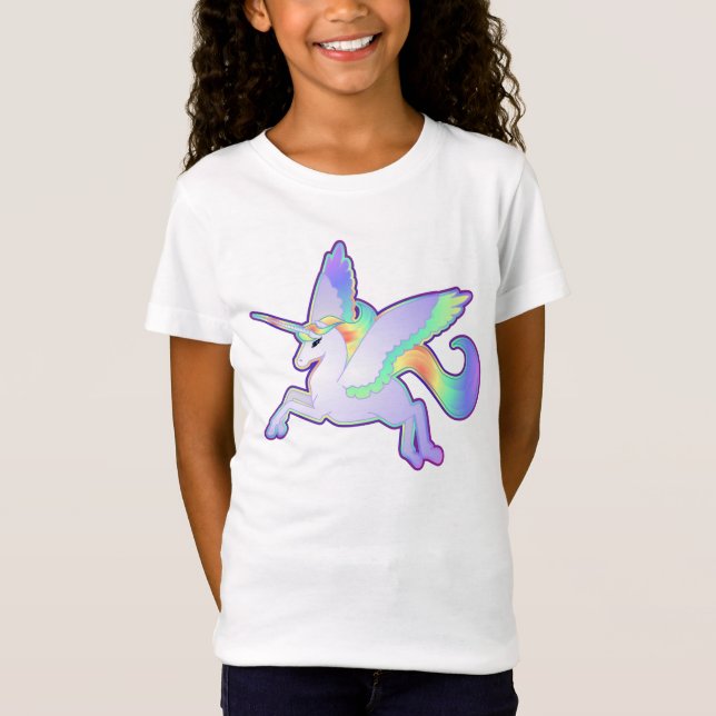 Camiseta Arco-íris Alicorn (Frente)