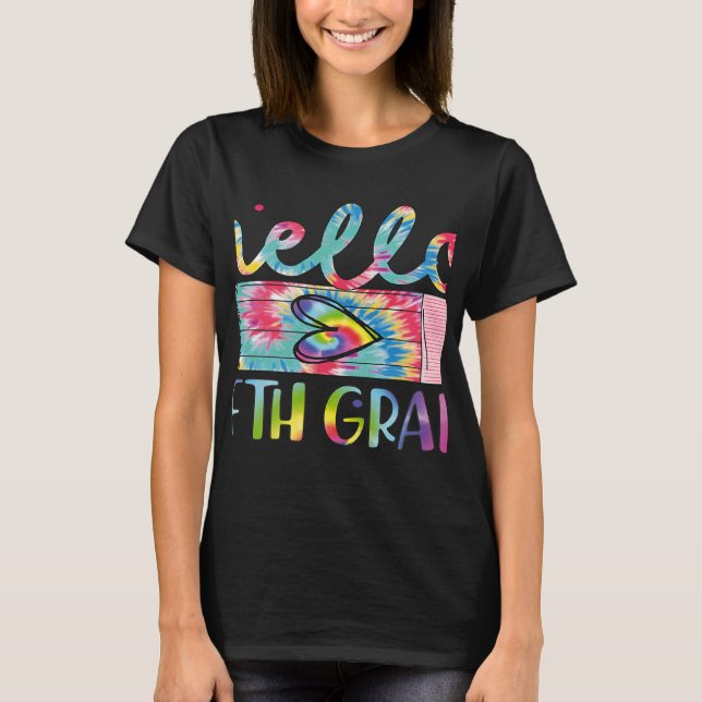Camiseta Arco-Íris Aluno Aluno Quinto Grau Professor De Vol (Frente)