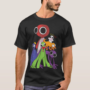 Camiseta Arco-íris Amigos vermelho-azul verde-laranja