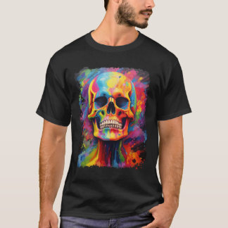 Camiseta Arco-Íris Anatomia Anatomia Assustadora Halloween