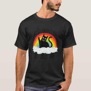 Camiseta Arco-íris Anti Bullying Paz Gentil Hippie Gato Esc