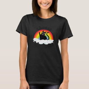 Camiseta Arco-íris Anti Bullying Paz Gentil Hippy Gato Esco