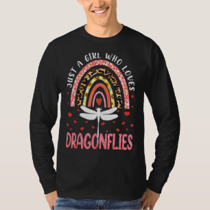 Camiseta Arco-Íris Apenas Uma Menina Que Ama Animais De Dra