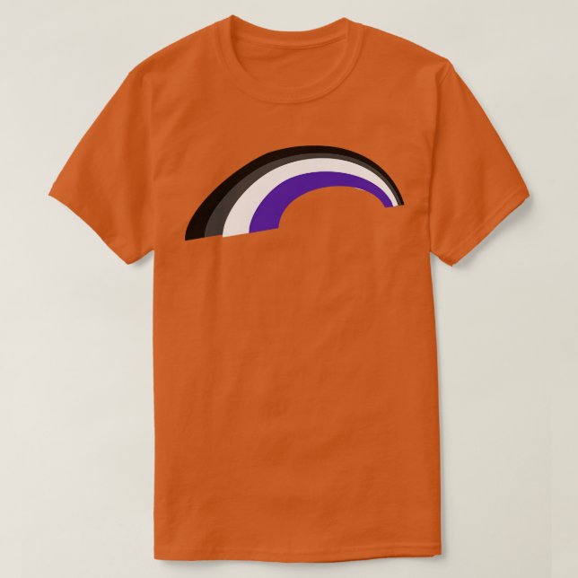 Camiseta Arco-Íris Asexual (Frente do Design)