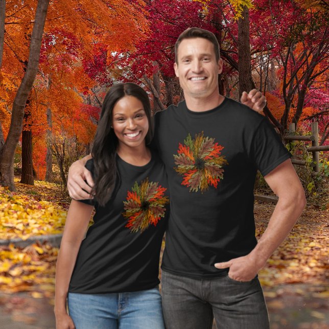 Camiseta Arco-Íris Automático (Autumn Rainbow Couple)