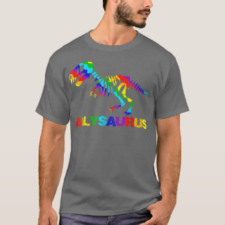 Camiseta Arco-Íris Bandeira LGBT Orgulho gay Lésbica Dinoss