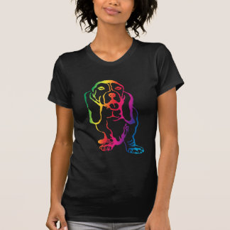 Camiseta Arco-íris Basset Hound