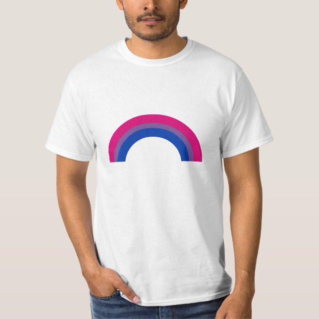 Camiseta Arco-íris Bissexual (Frente)