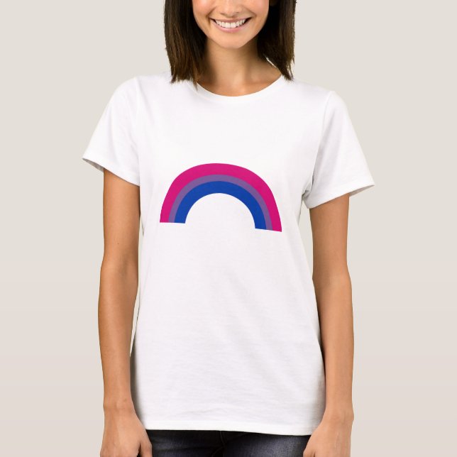 Camiseta Arco-íris Bissexual (Frente)