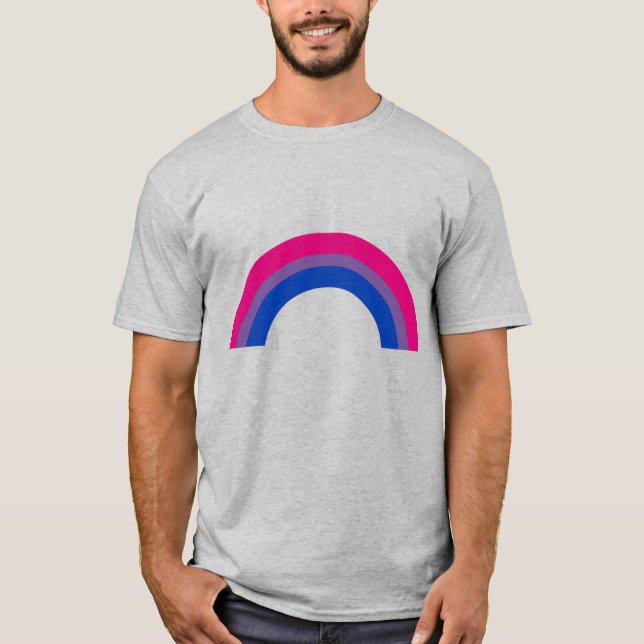 Camiseta Arco-íris Bissexual (Frente)