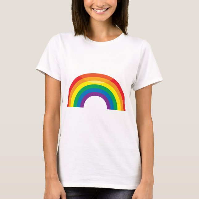 Camiseta Arco-íris clássico (Frente)