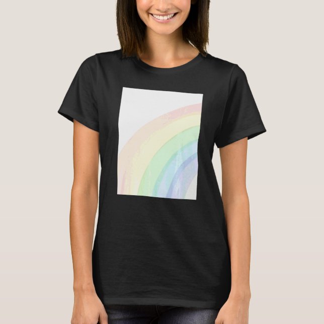 Camiseta Arco-íris Colorido Fofo (Frente)