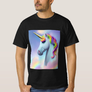 Camiseta Arco-Íris Colorido Unicórnio