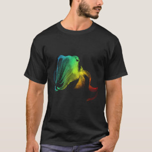 Camiseta Arco-Íris Colorido Vintage Shirt Cute Cuttlefish L