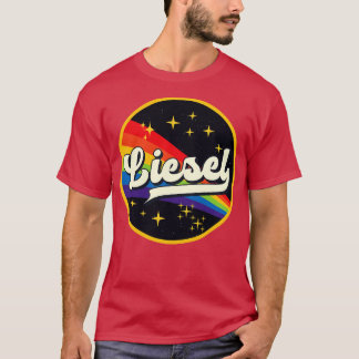 Camiseta Arco-Íris Com Estilo De Vintagem Espacial
