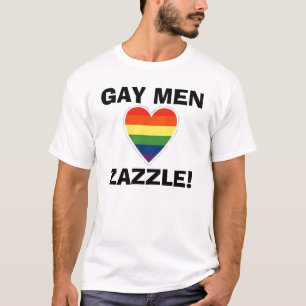 Camiseta arco-íris-coração, GAY MENZAZZLE!