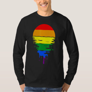 Camiseta Arco-Íris Cores do Orgulho Sunset
