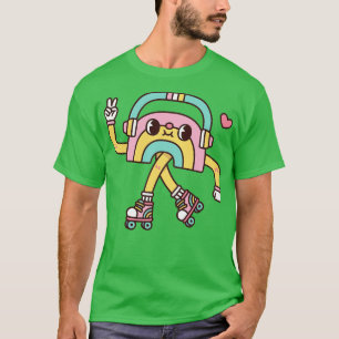 Camiseta Arco-Íris Cujo Fones de ouvido E Cilindro São Cujo