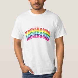Camiseta Arco-íris curva do gay Lgbt lgbtq orgulho vacinado