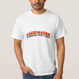 Camiseta Arco-íris curva do gay Lgbt lgbtq orgulho vacinado