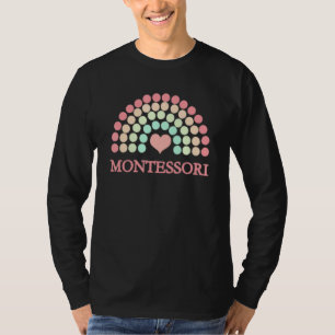 Camiseta Arco-Íris Da Escola Montessori Para Pais Mães Prof