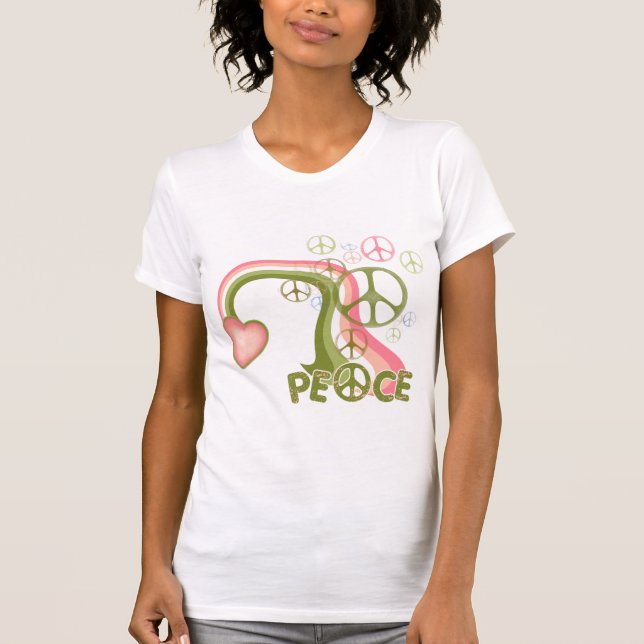 Camiseta Arco-íris da paz (Frente)