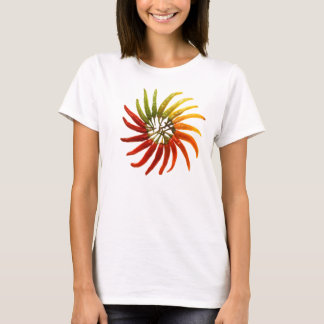 Camiseta Arco-íris da pimenta