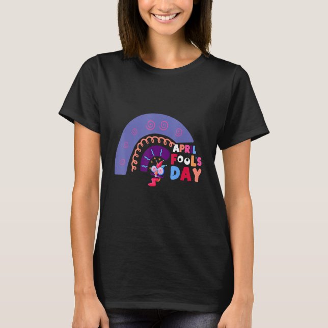 Camiseta Arco-íris das Brincadeiras do Dia da Fool 2022 1 (Frente)