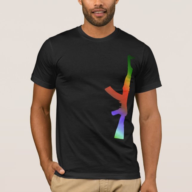 Camiseta Arco-íris de AK47 (Frente)