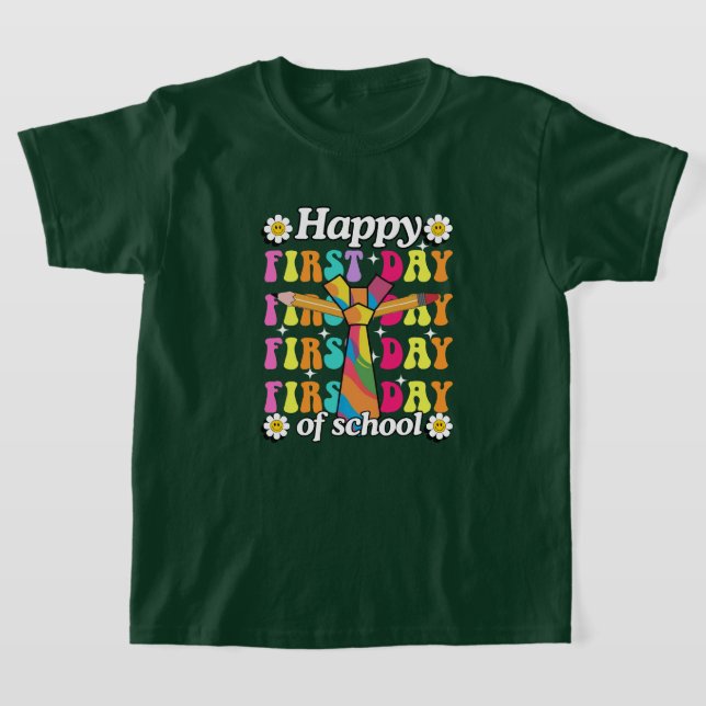 Camiseta Arco-íris de Aplausos para o Primeiro Dia! (Postura )