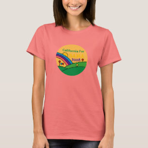 Camiseta Arco-íris de Barack Obama Califórnia