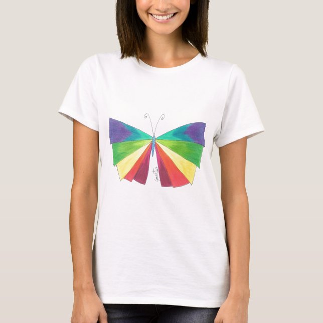 Camiseta Arco-íris de Butteryfly (Frente)
