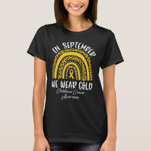 Camiseta Arco-íris de Conscientização do Câncer Infantil em