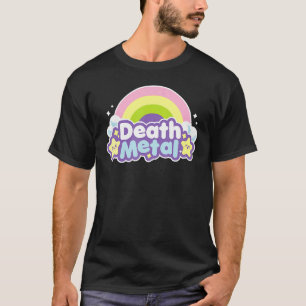 Camiseta Arco-íris de Death Metal no Halloween do Unicórnio