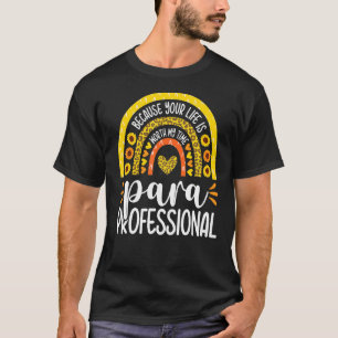 Camiseta Arco-Íris De Girassol Paraprofissional De Volta À 