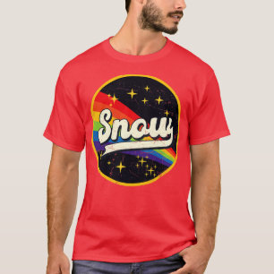 Camiseta Arco-Íris De Neve No Espaço Estilo De Grunge De Vi