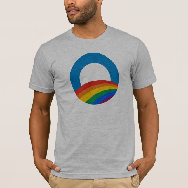 Camiseta Arco-íris de Obama (Frente)