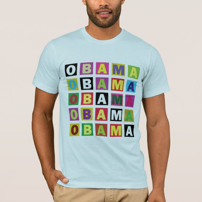 Camiseta Arco-íris de Obama (Frente)