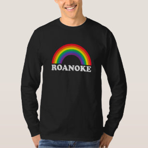 Camiseta Arco-íris de Roanoke LGBTQ Orgulho Gay Lésbicas Qu