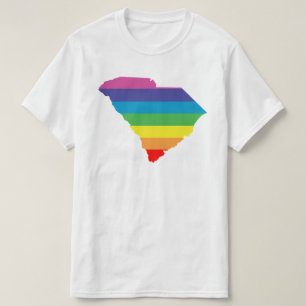Camiseta arco-íris de South Carolina