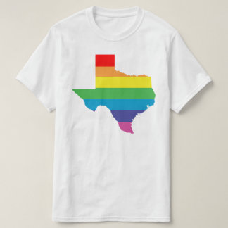 Camiseta arco-íris de texas
